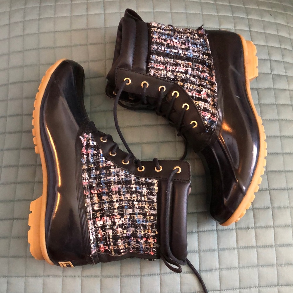Sam Edelman Tweed Duck Boots